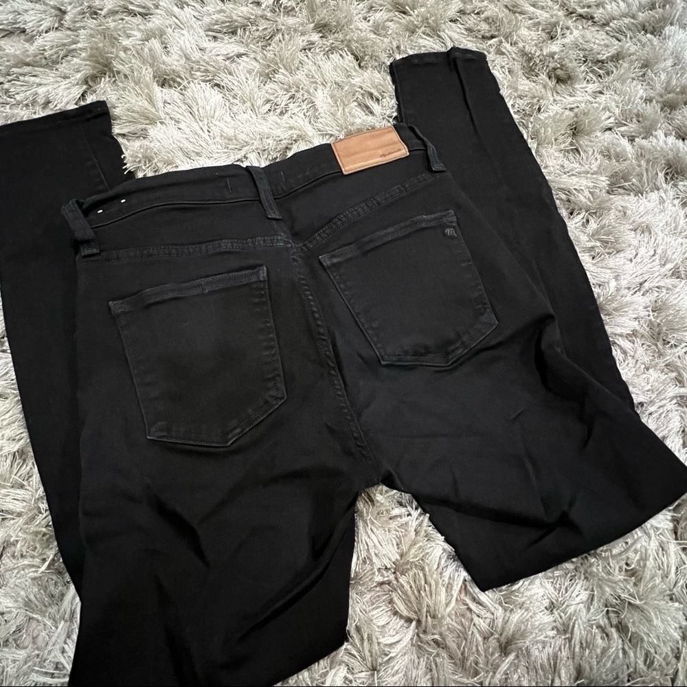 Madewell 9” High Rise Skinny Jeans in Black Size 26